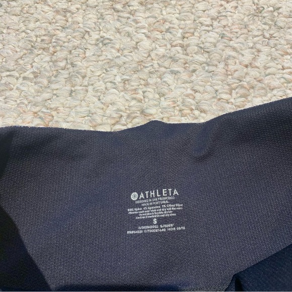 Athleta Lurex Twilight Tights Leggings Metallic Black - Picture 5 of 6